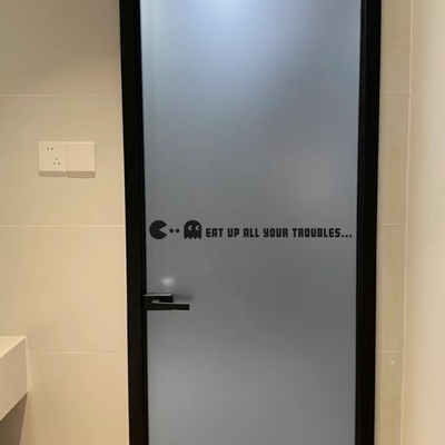 Eat up all your troubles吃豆豆创意家居贴纸镜子玻璃门车贴