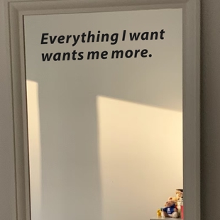 英文治愈短句everything I want 吸引力法则镜子背景墙装饰贴纸