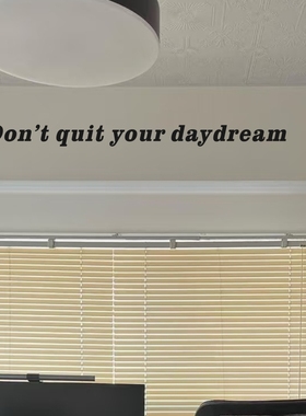 Don't quite your dream英文励志短句镜子自拍氛围感装饰贴纸