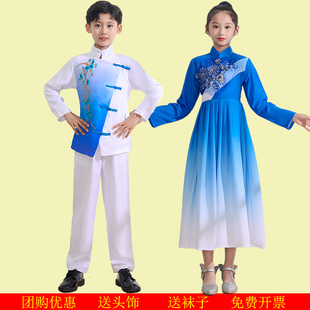 朗誦服兒童演出服古詩比賽鋼琴表演男女童中小學生大合唱團表演服
