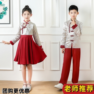 六一儿童大合唱团演出服朗诵服装