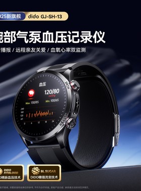 DIDO GJSH13智能血压手表血糖心电尿酸血脂心率健康蓝牙通话手环