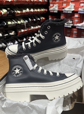 新款CONVERSE匡威Lugged Heel厚底女子高帮休闲鞋A10152C