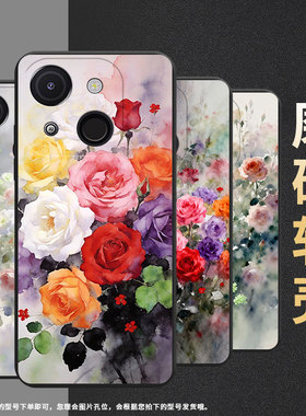 适用传音ItelA50C手机壳高级感全包边ItelA80磨砂壳中国风A06男女款ItelA50时尚蔷薇花A507LXU保护套