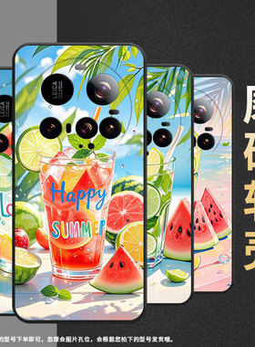 适用小米pocom7手机壳xiaomi15spro全包边civi5pro保护套25010pn30g夏天冰饮pococ71耐磨15ultra软壳