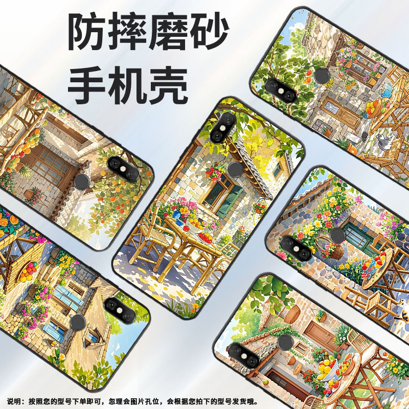 适用红米note6Pro手机壳红米6A全包Redmi6Pro硅胶M1804C3CG小猫咪note6商务M1806E7TG个性红米6保护套