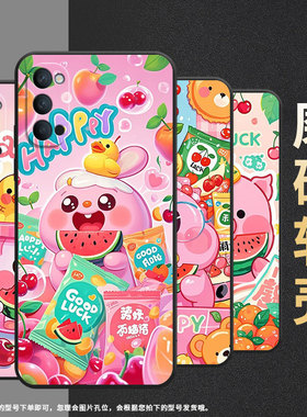 适用opporeno4手机壳10x纯黑色pccm00商务0pp0reno5k保护套ace2卡通动漫reno2高级pckm70轻薄reno5软壳