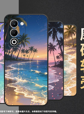 适用oppoa55g国际版手机壳r7s/a5x国际版/k12s创意f29简约a5软壳findx8s海边风景reno13pro磨砂reno14轻薄