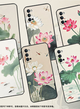 适用OPPOReno3手机壳10x纯黑色PCCM00商务0pp0RenoAce保护套Ace2硅胶蜻蜓飞舞Reno2高级PCKM70轻薄2F软壳