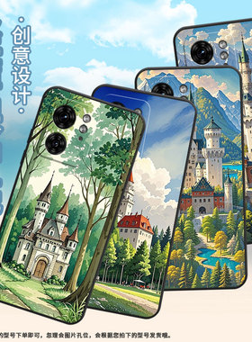 适用MOTOX30Pro手机壳XT2243-2湖泊的城堡S50Neo摩托罗拉G85防摔Edge40高级50Pro个性XT2401-2软壳保护套