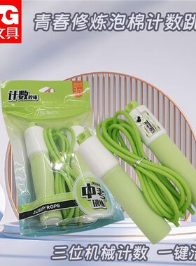 晨光泡棉机械计数跳绳学生中考训练专用成人健身运动绳子AST97434