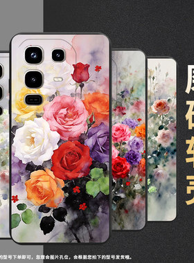适用传音InfinixNote50s手机壳商务Note50Pro男女款InfinixNote50Pro+磨砂壳蔷薇花Note50中国风保护套