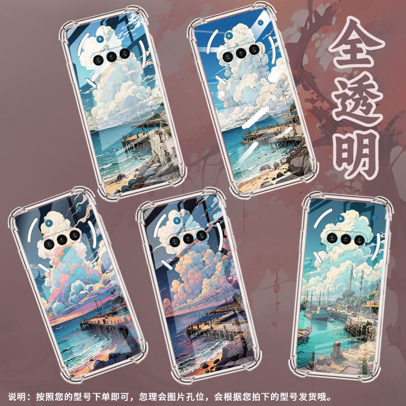 适用NothingPhone3手机壳Phone3A防摔海边码头气囊壳中国风NothingPhoneCMF2Pro/3APro硅胶高级感保护套