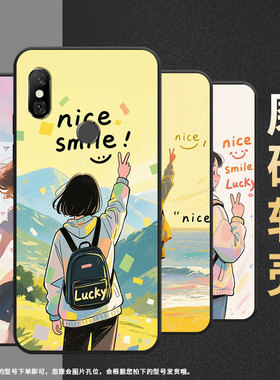 适用红米6手机壳红米6A全包Redminote6Pro硅胶M1804C3CG油画大海note6商务M1806E7TG个性红米6Pro保护套