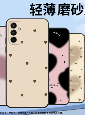 适用三星m02手机壳m20/m23/m13轻薄m12新款m22粉底爱心m14笑脸爱心m10黑色爱心m21创意m04商务SM-M135F时尚
