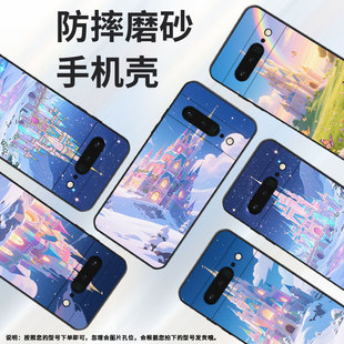 适用谷歌PixeL6Pro手机壳GLUOG不掉色GooglePixel7Pro保护套GP4BC紫色的城堡PixeL6Pro全包边高级简约磨砂壳