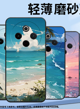 适用vivoY78手机壳Y78Plus全包边V2271A纯黑色viviY200Pro硅胶Y300Pro+耐磨珊瑚色晚霞vivoY300Plus保护套