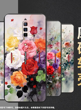 适用红魔6手机壳Z70sUltra磨砂壳蔷薇花NubiaRedMagic6sPro男女款防摔红魔5GLite时尚商务NX669J保护套