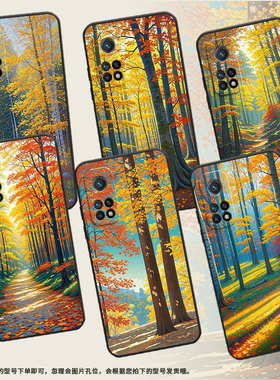 适用小米CC9手机壳CC9E全包M1803E1A超薄Xiaomi9SE黑色秋天森林小米9TPro/9Pro硅胶M2007J3SY时尚保护套