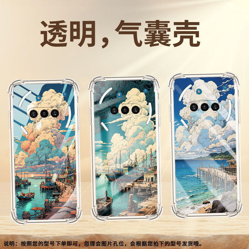 适用NothingPhone3APro手机气囊壳海边码头高级感四角防摔PhoneCMF2Pro手机壳NothingPhone3商务保护套