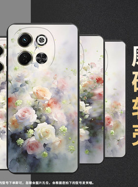 适用传音TecnoPovaNeo3手机壳全包Pova6Neo梦幻蔷薇花时尚磨砂壳TecnoPova6中国风超薄LI9商务潮流保护套