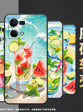 适用oppof1plus手机壳f9超薄f3plus防摔cph1823西瓜冰饮0pp0f11pro/f17pro保护套chp2219硅胶f21pro软壳