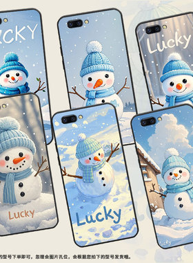 适用OPPOR9手机壳R9s防摔X9079黑色R11Plus超薄0pp0R11s保护套R15x商务R17/A83高级CPH1715圆圆雪人外壳