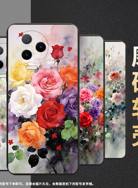 适用传音InfinixNote12Pro手机壳中国风Note40x超薄InfinixNote30VIP磨砂壳蔷薇花Note12高级感保护套
