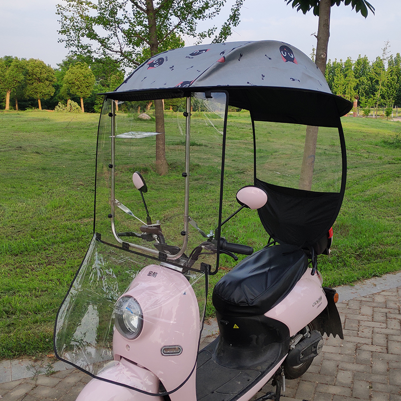 电动车电瓶车雨棚蓬遮阳伞