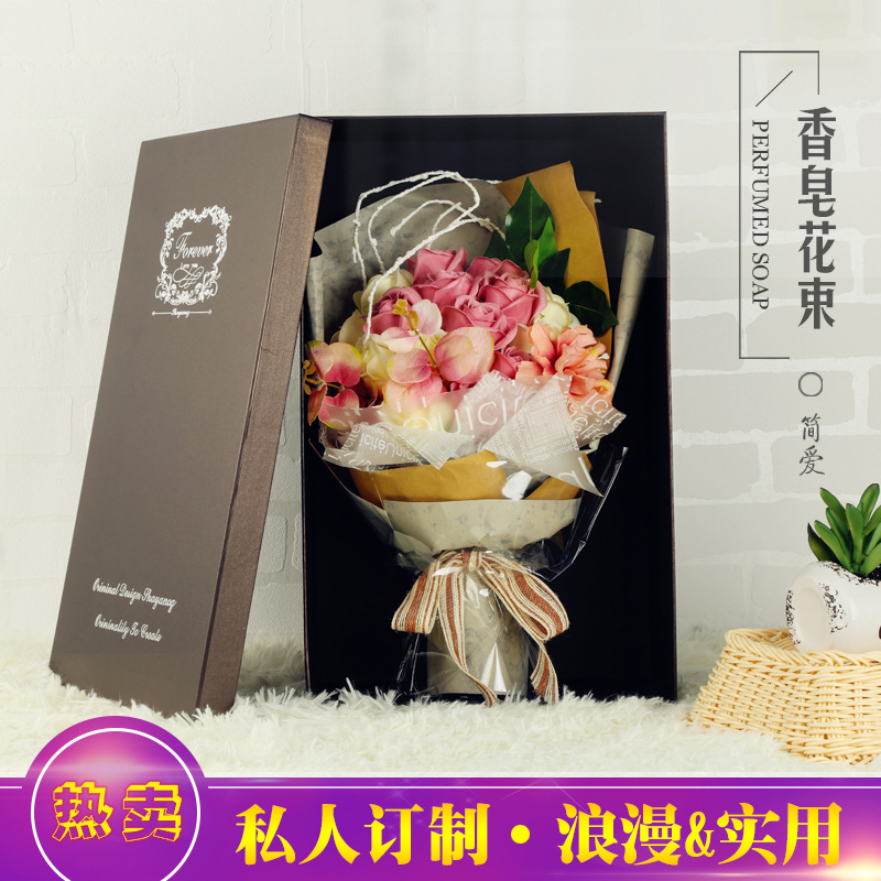 教师节礼物热卖复古香皂花礼盒花束热销0件手慢无
