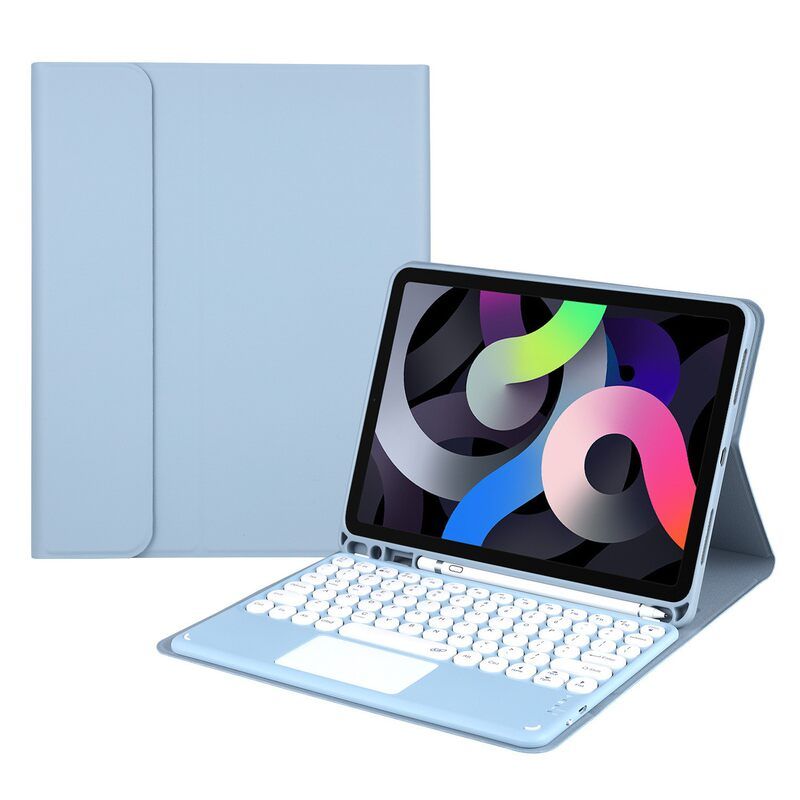适用2022新款ipad10.9蓝牙键盘保护套 10.2 触控键盘pro11寸皮套
