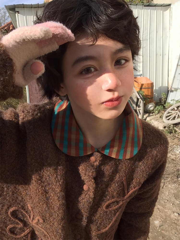 American Retro Sweater Cardigan for Women, New Autum Style, Lazy Style Short Outwear, Vintage Loose Knitted Top