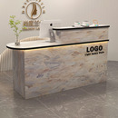 收银台美容院店铺柜台超市收银台简约现代烤漆吧台商用前台接待台