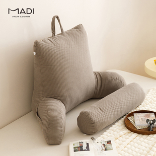 2024新超级软玉米天鹅绒床边大靠垫可拆卸和可洗枕头头枕腰垫与核