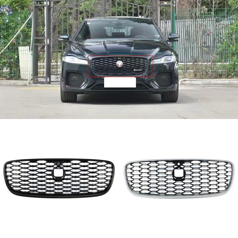 适用于捷豹XFL21-26款前保险杠中网 前杠散热器通风网  进气格栅