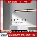 意式 极简餐厅吊灯现代北欧高端设计师几何创意玻璃光影吧台长条灯