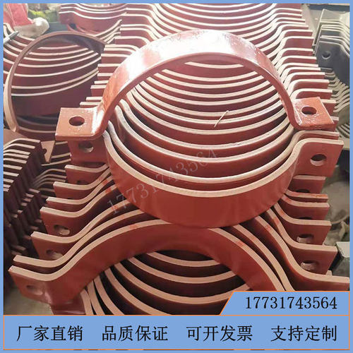 A2-150-C1标准2螺栓管夹化工2021管架图集三孔卡箍DN200抱箍定制