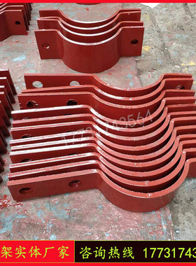 双孔短管夹D3A.356S紧固管卡D2.820S三孔抱箍弹簧支吊架D1长管夹