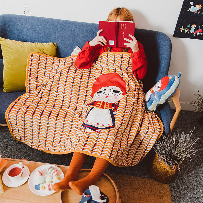 余生请多指教同款法兰绒毛毯盖毯办公室午休沙发盖毯春夏午睡毯子