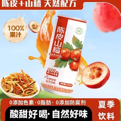 10罐双方有情陈皮山楂汁复合果汁