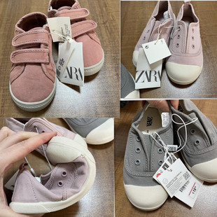儿童帆布鞋魔术贴休闲鞋亲子帆布鞋