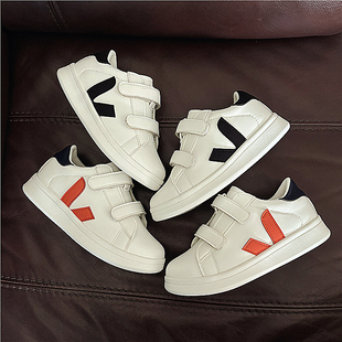 男童魔术贴运动学生板鞋 儿童小白鞋 女童休闲鞋 童鞋 软底百搭潮 时尚