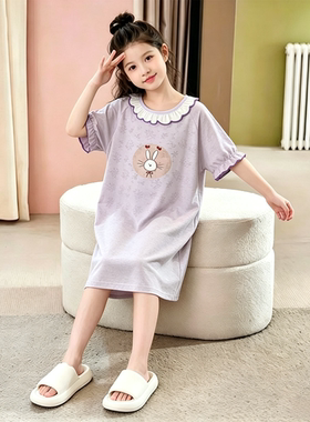 2026夏季凉感女童公主睡裙家居服