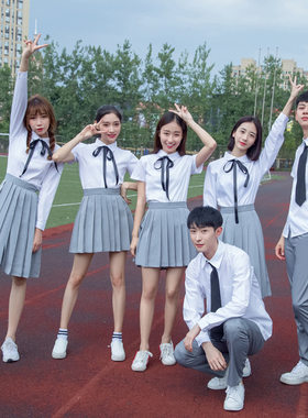 韩版学院风秋季学生校服班服套装初高中毕业校园风学生装女生裙子