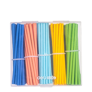 得力盒装木质100根计数棒儿童数学棒小学生加减法算术棒彩色数棒