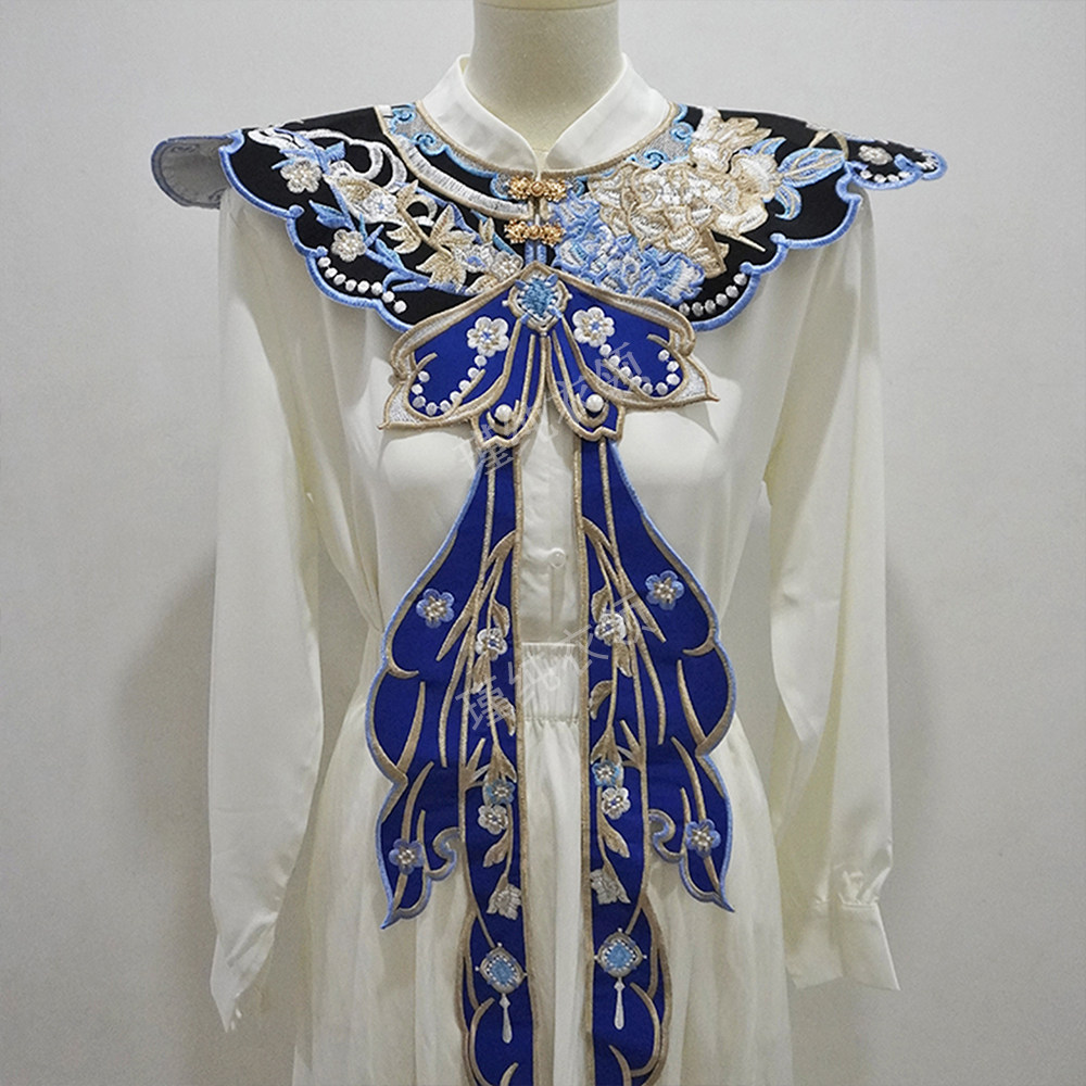 毕业学士服披肩百搭汉服簪花云肩新中式旗袍马面裙配饰女衬衣领花