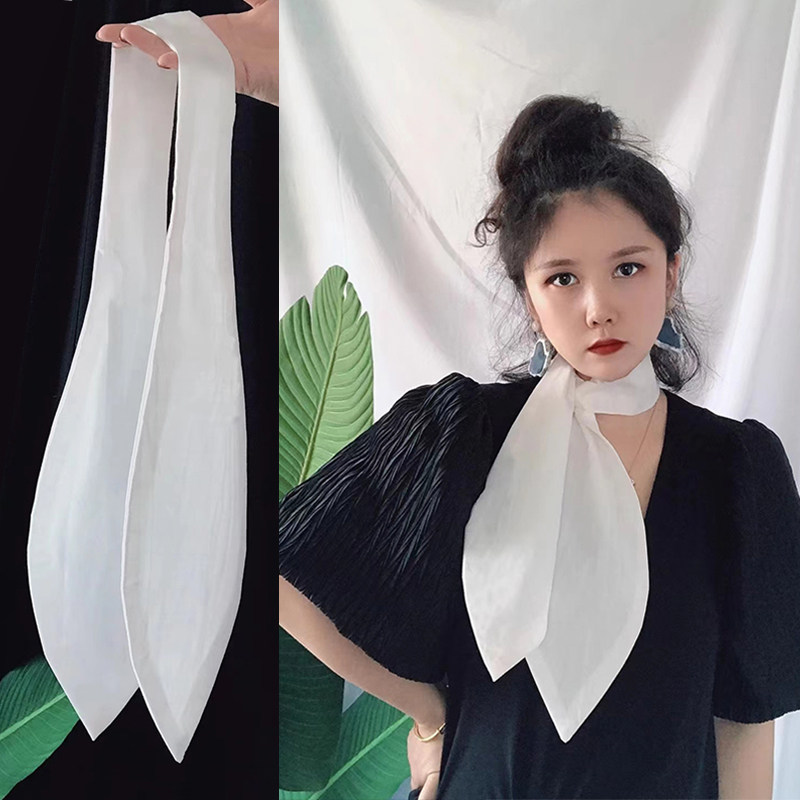 棉白色可爱洋气裙子配饰假领领结