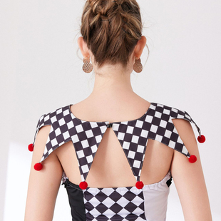 可爱俏皮创意穿搭棋盘格披肩假领子万圣节Cos角色扮演装饰假衣领