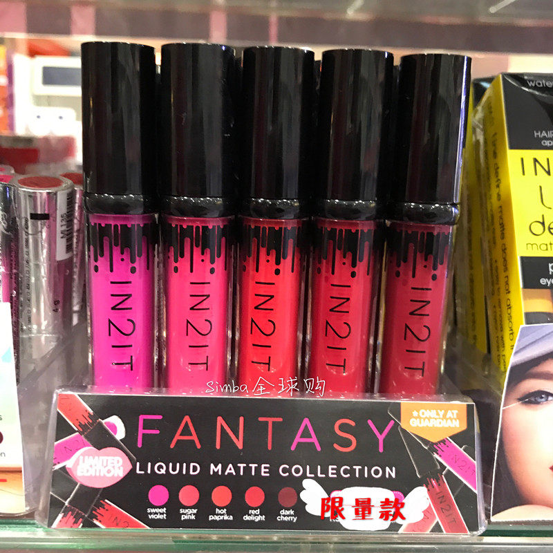 清仓包邮代购泰国IN2IT唇釉 FANTASY幻想哑光唇釉 2017年限量版