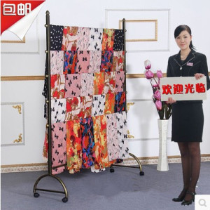 铁艺围巾架布料展示架货架中岛落地展示架裤架服装店丝巾展架